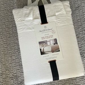 Hearth and Hand Linen Blend Yarn Dyed Stripe Duvet